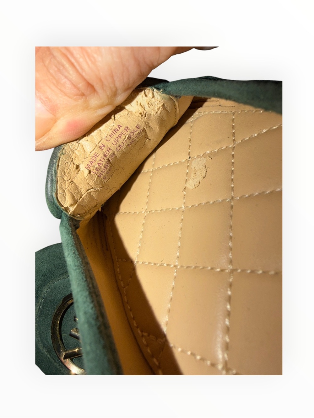 Michael Kors Green Suede MK Emblem Ballet Flats - Picture 7 of 7